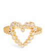 Sophie Bille Brahe Yellow Gold and Diamond Ensemble Heart Ring