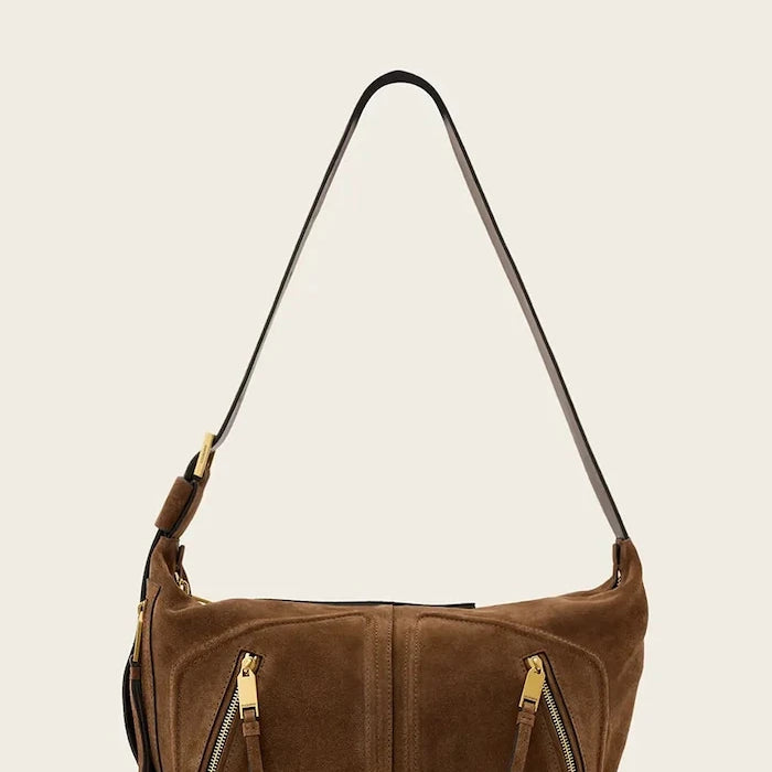 AllSaints kadın süet hobo çanta JEAN