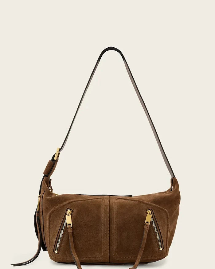 AllSaints kadın süet hobo çanta JEAN