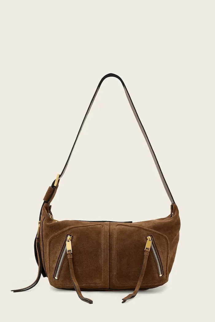 AllSaints kadın süet hobo çanta JEAN