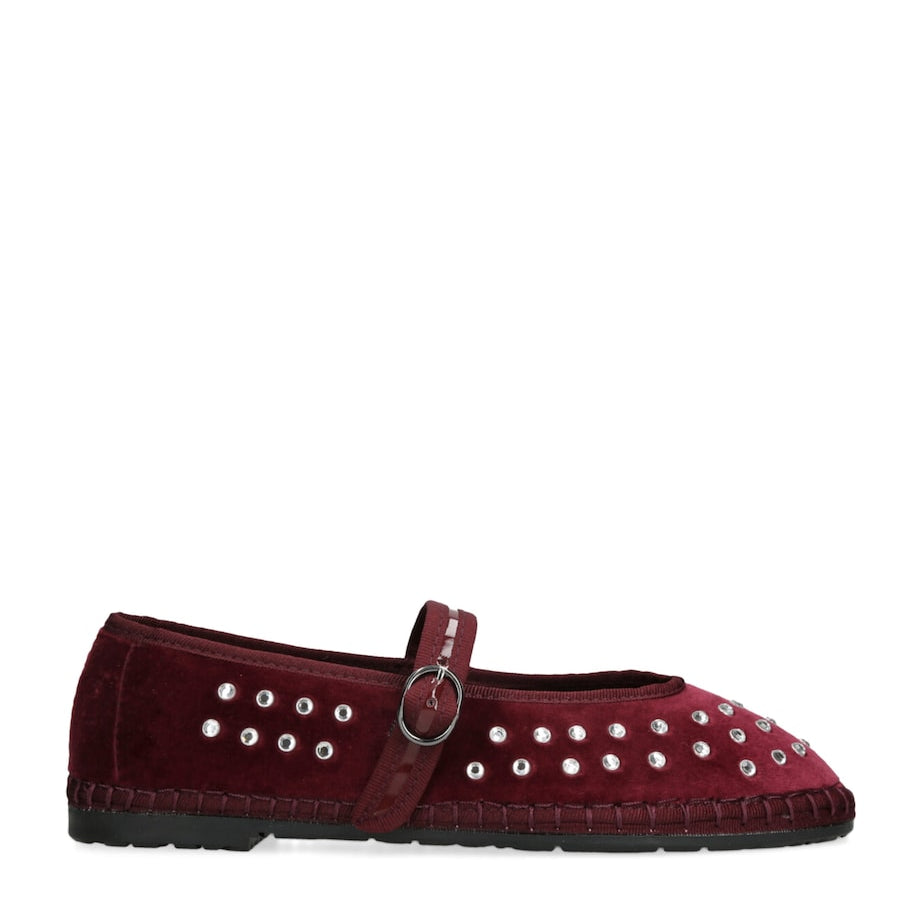 Velvet Mae Ballet Flats WINE