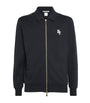 Eleventy Black Cotton-Blend Logo Track Jacket