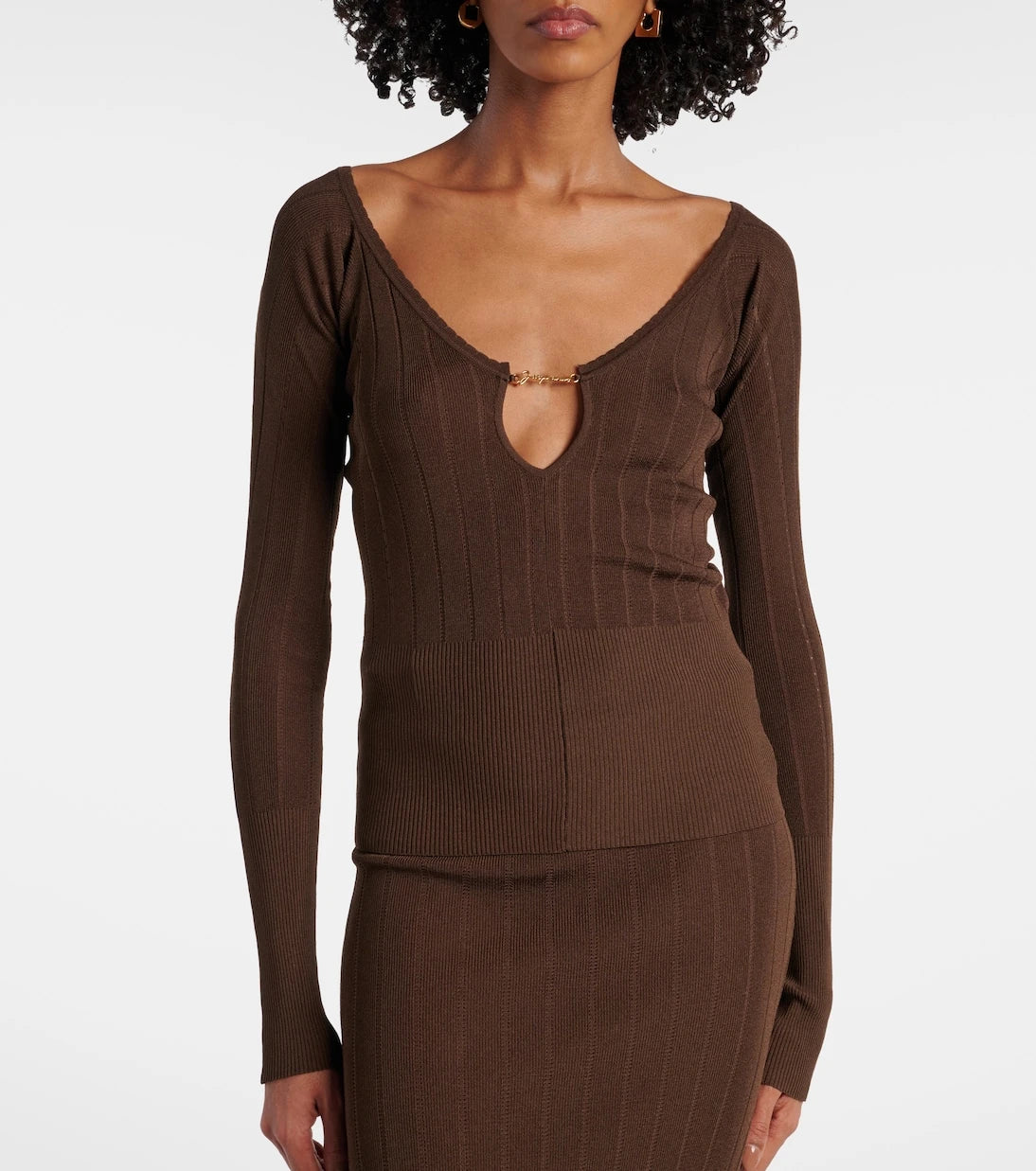 Jacquemus - Pralù logo ribbed-knit top