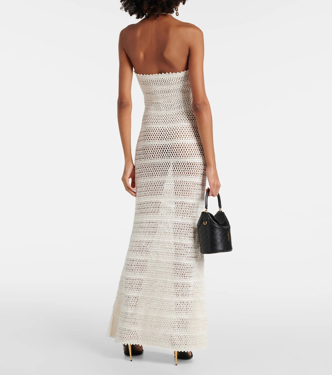 Tom Ford - Halterneck crochet maxi dress