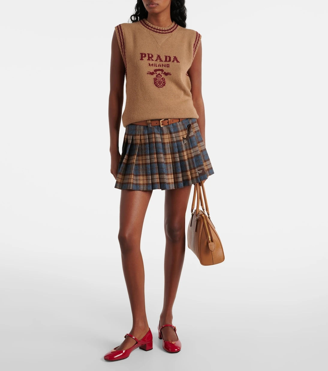 Prada - Logo wool and cashmere sweater vest
