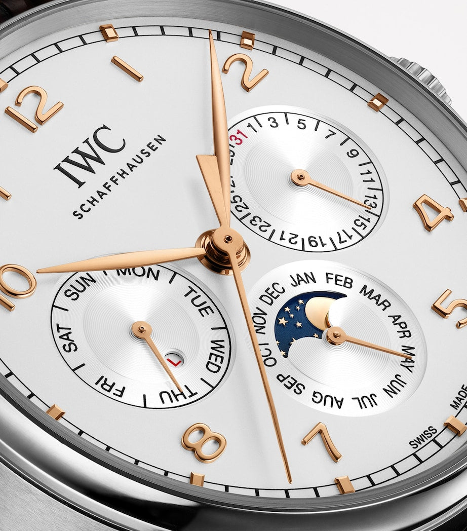 Stainless Steel Portugieser Perpetual Calendar Watch 42mm