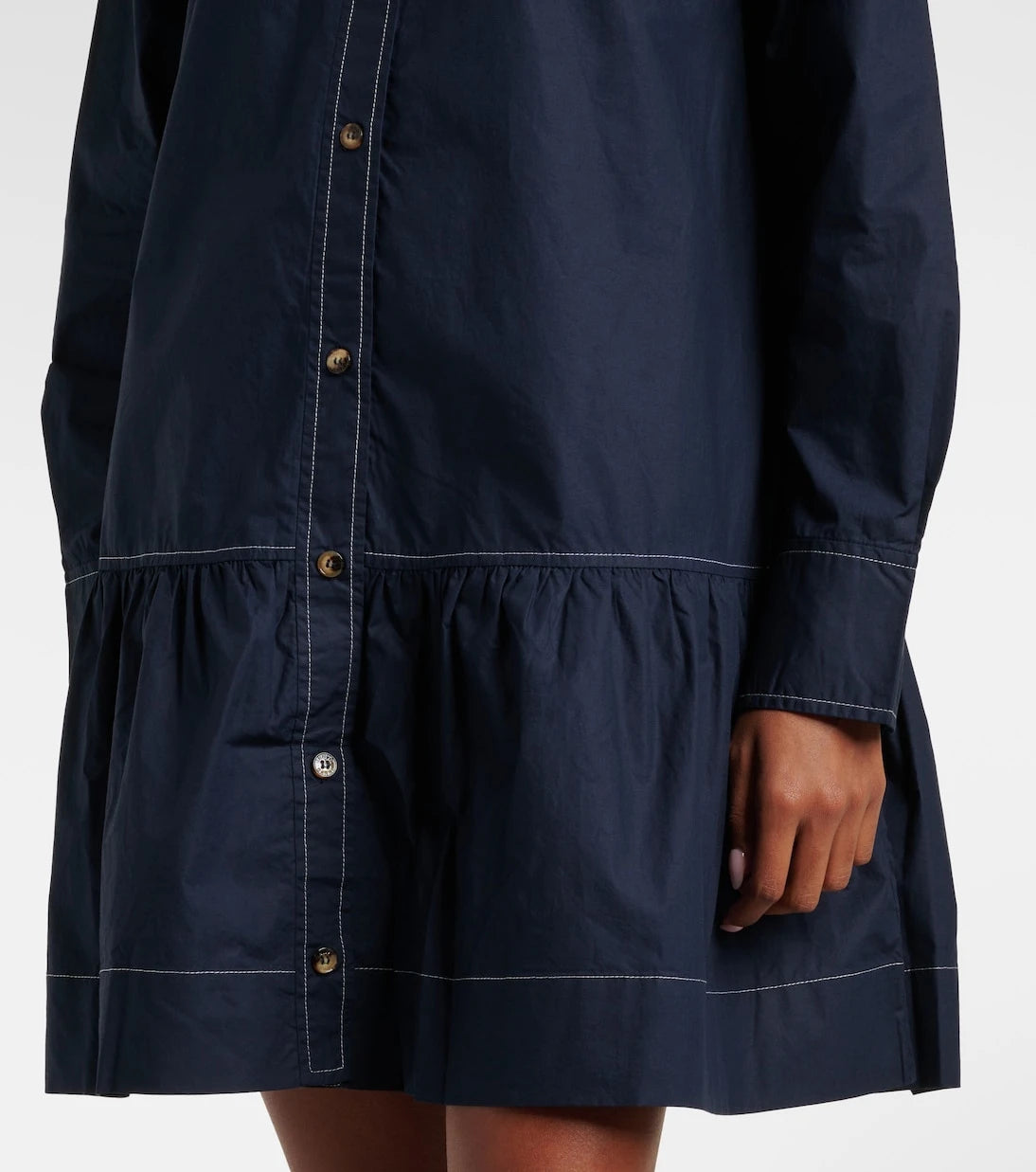 Ganni - Cotton shirt dress