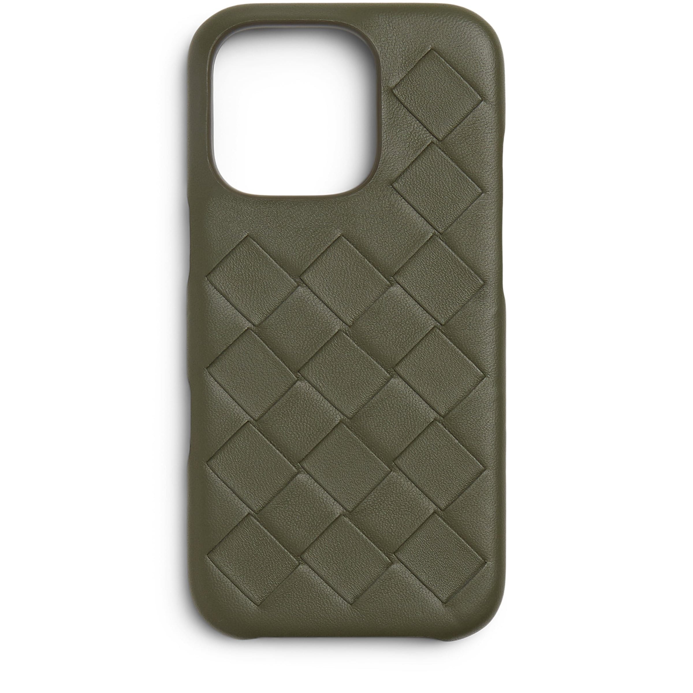 Bottega Veneta Leather Intrecciato iPhone 16 Pro Case