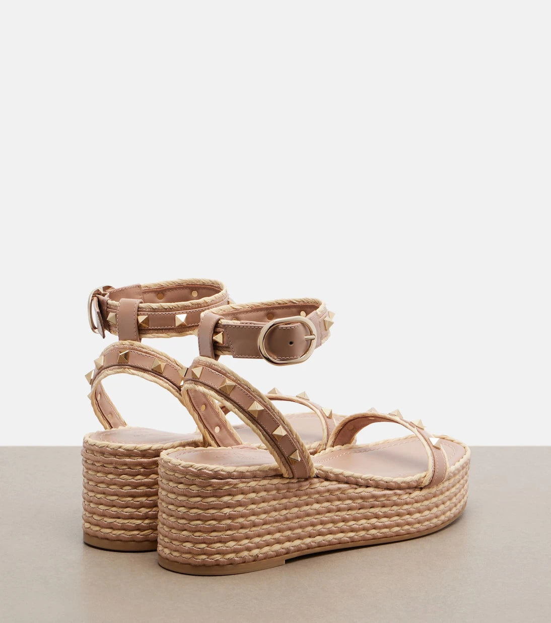 Valentino Garavani - Rockstud leather platform sandals