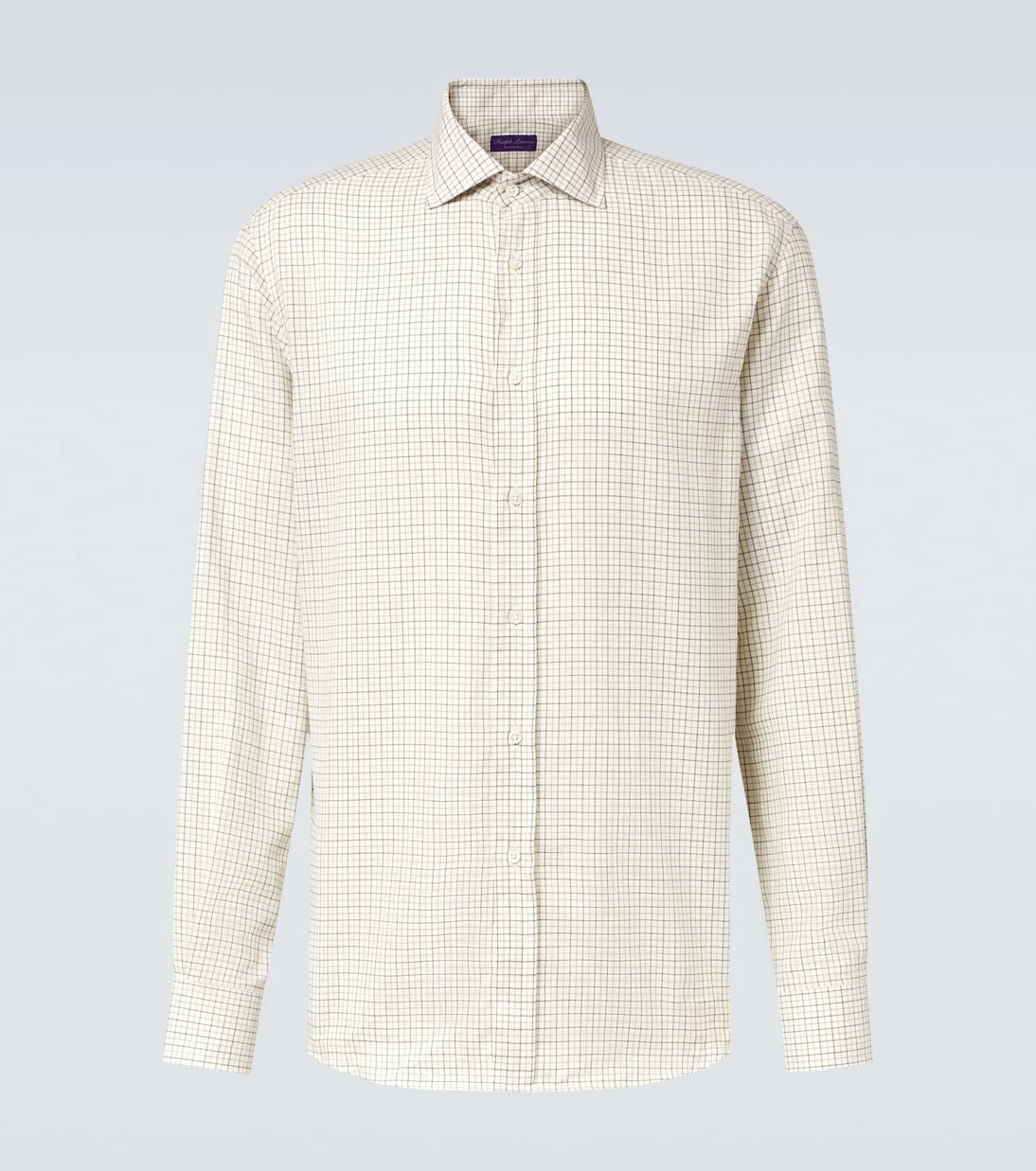 Ralph Lauren Purple Label - قميص قطني كاروهات