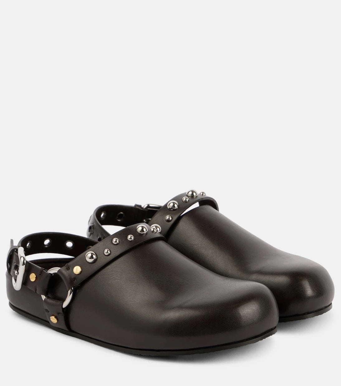 Stella McCartney - Elyse studded faux leather clogs