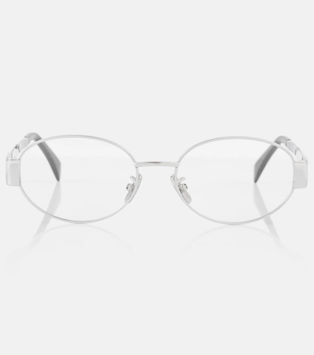 Celine Eyewear - Metal Triomphe round glasses