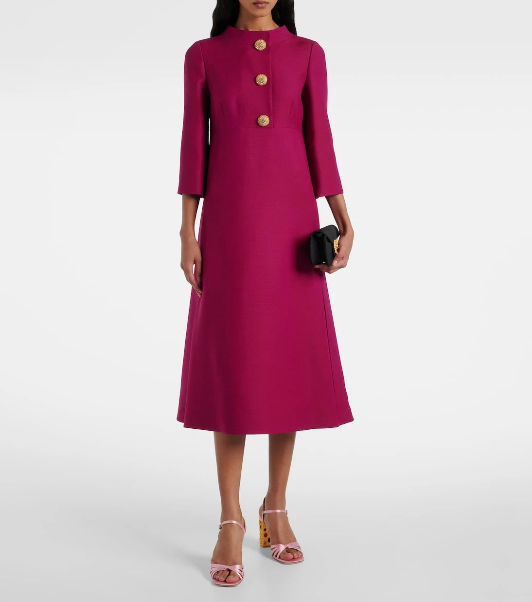 Valentino - Embellished Crepe Couture midi dress