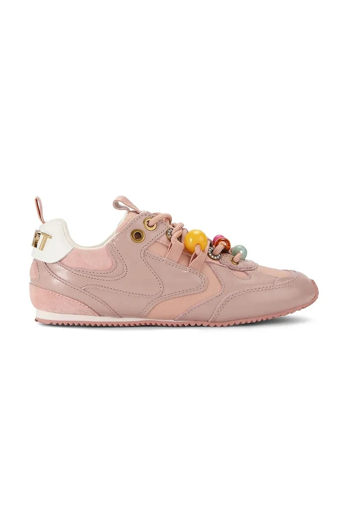 Kurt Geiger London Kurt Bead Slim Runner kadın deri spor ayakkabı