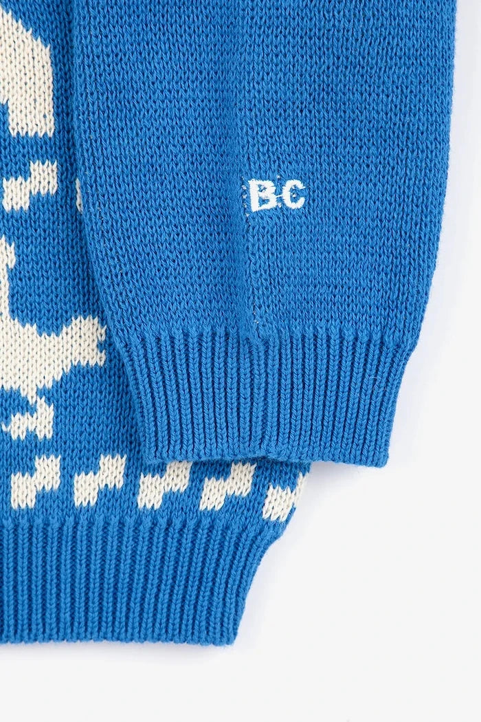 Bobo Choses Farm jacquard Bebek Pamuklu Kazak