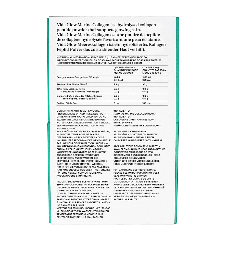 Vida Glow Natural Marine Collagen Original (30 x 3g)