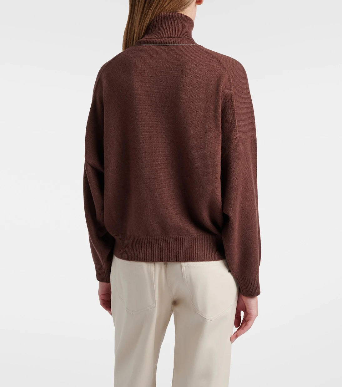 Brunello Cucinelli - Monili cashmere turtleneck sweater