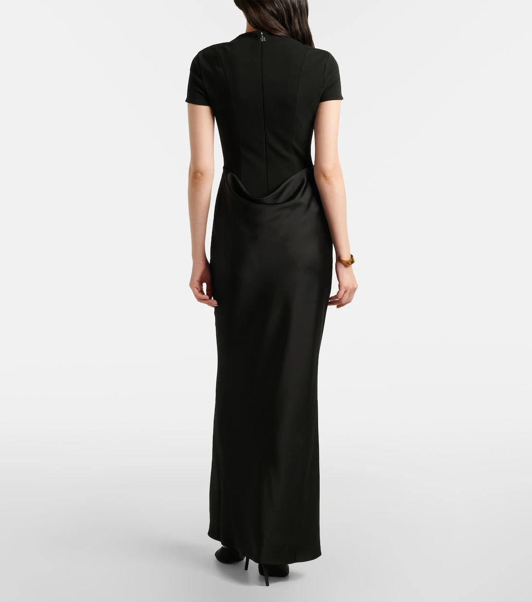 Rotate - Draped satin gown