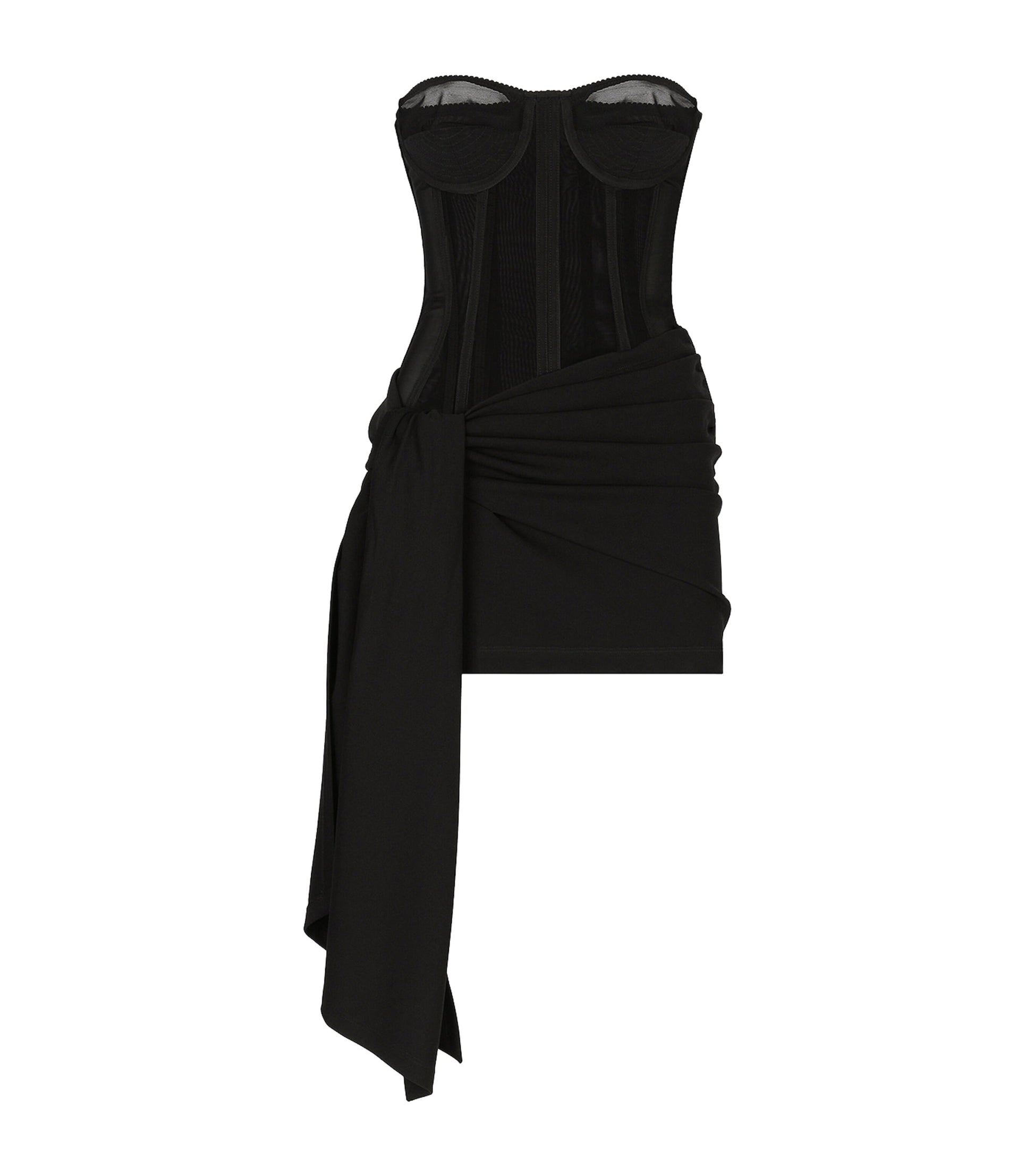 Dolce & Gabbana Multi Corset-Detail Mini Dress