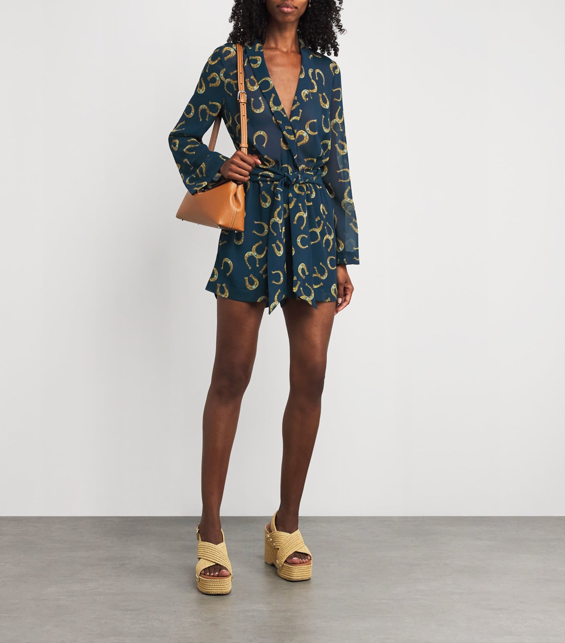 L'Agence Multi Belted Arabell Playsuit