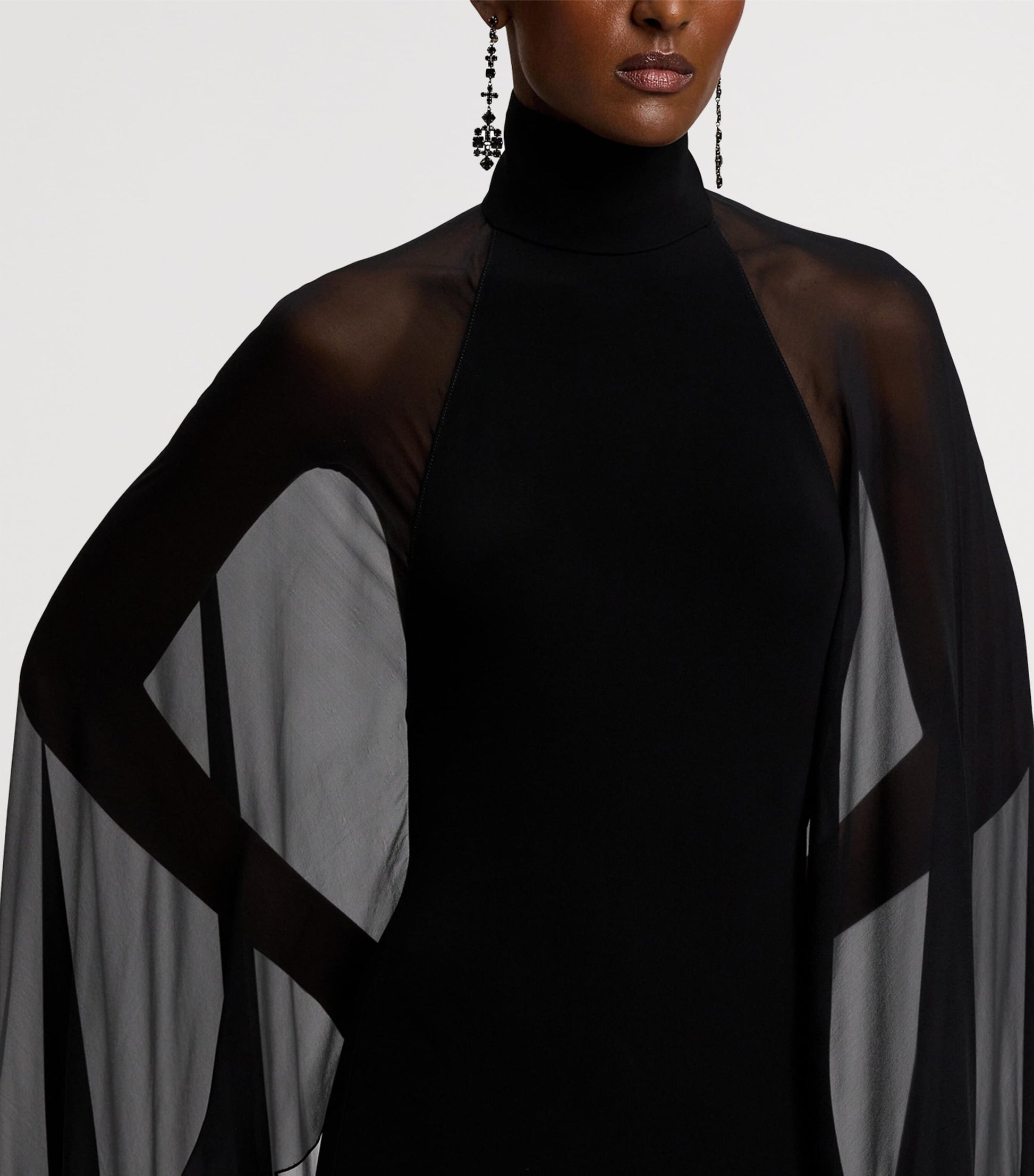 Jersey Tilly Evening Dress BLACK