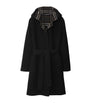 Burberry Black Wool Reversible Car Coat