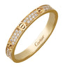 Small Yellow Gold and Diamond LOVE Ring