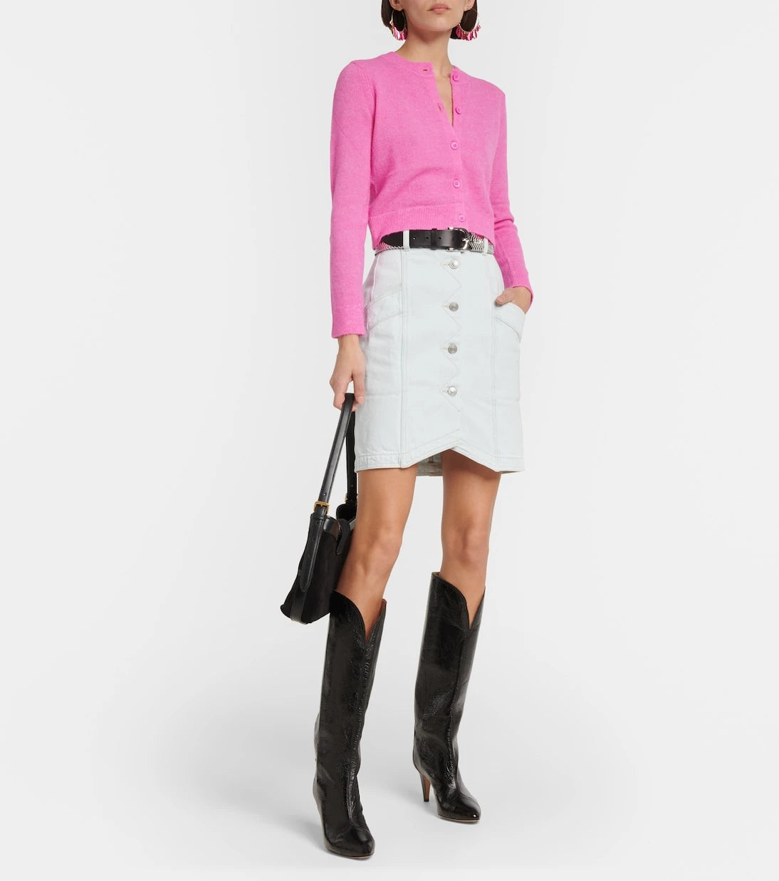 Marant Etoile - Sabel high-rise denim miniskirt