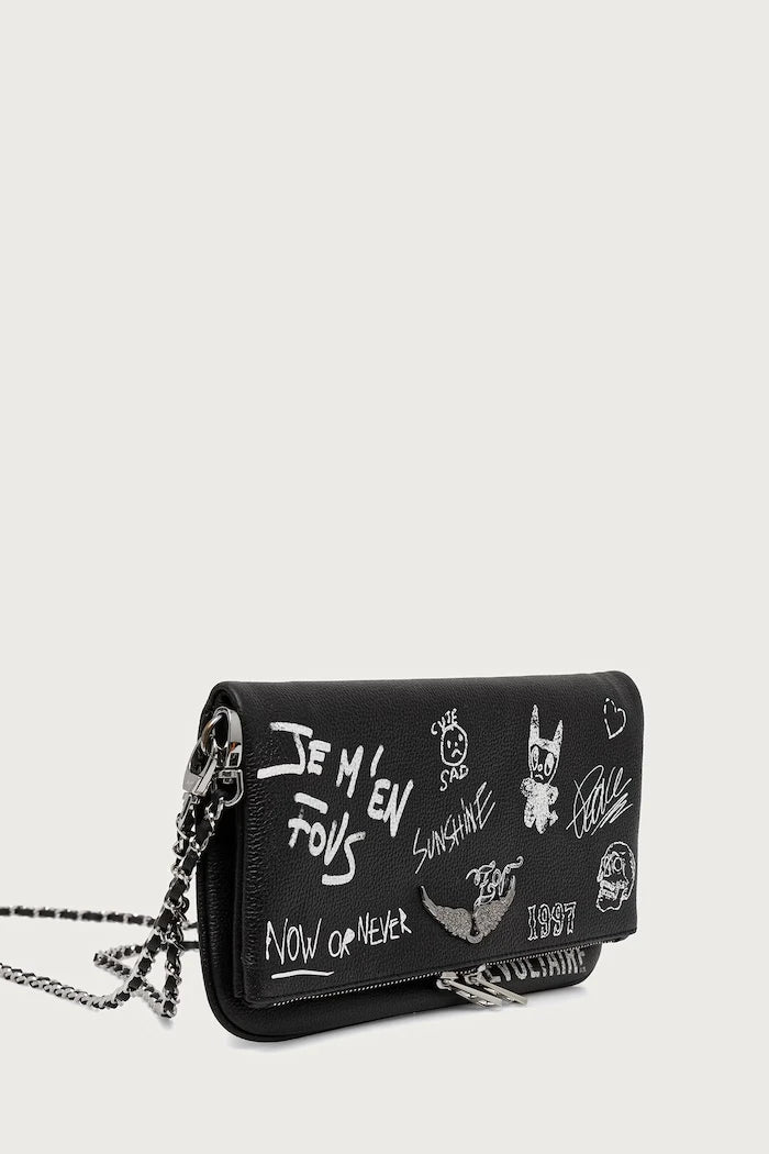 Deri kadın clutch
