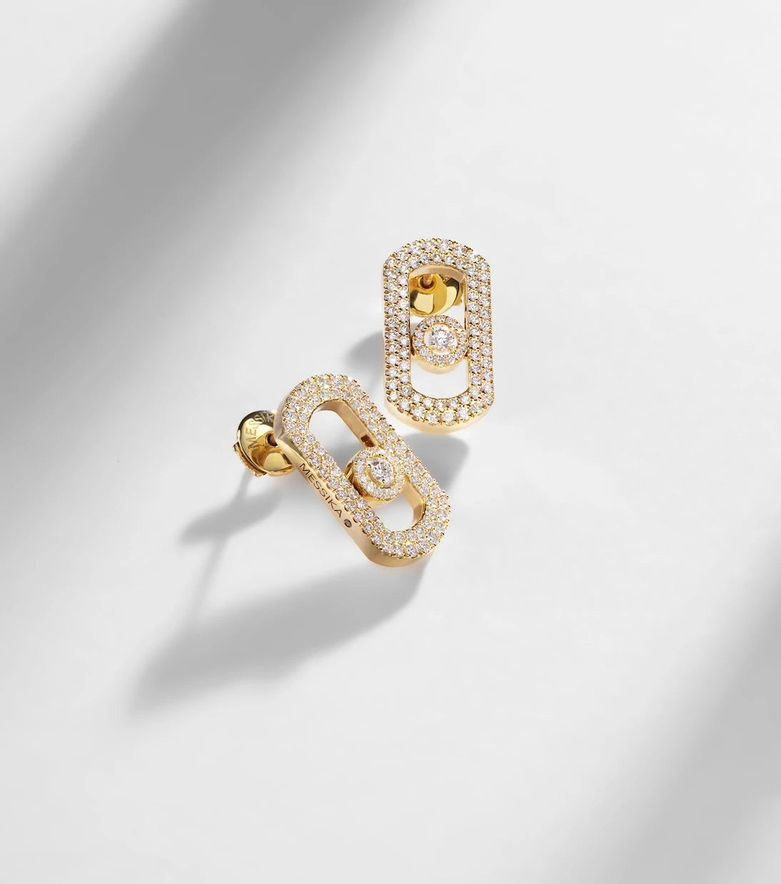 Messika - So Move 18kt gold earrings with diamonds