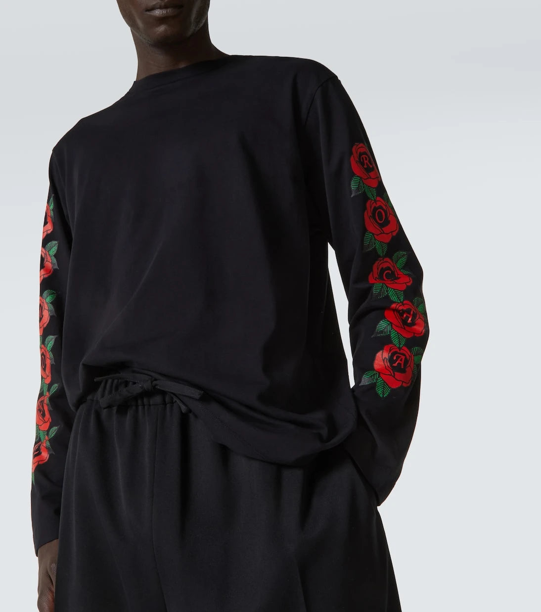 Simone Rocha - Logo floral cotton jersey T-shirt