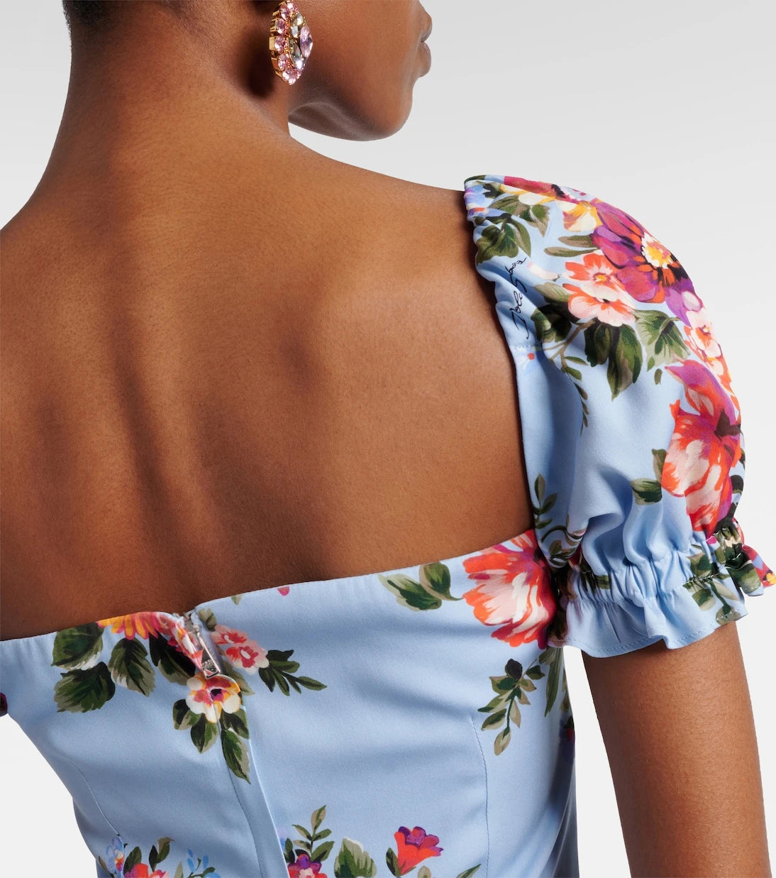 Dolce&Gabbana - Floral silk-blend midi dress