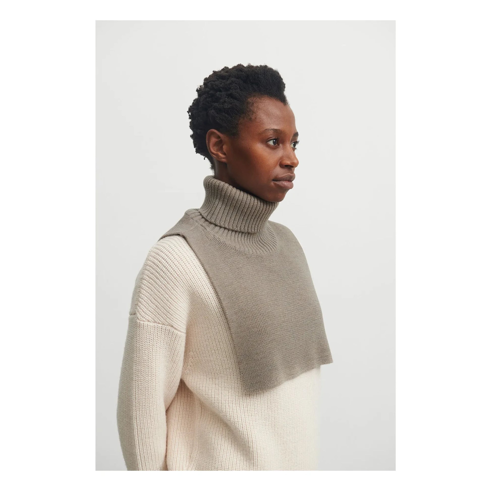 FUB - Merino wool collar - Women's collection | Beige