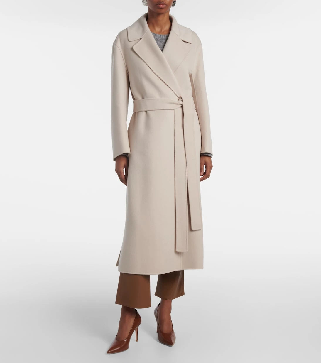 Max Mara S - معطف Livia المصنوع من الصوف القابل للّف