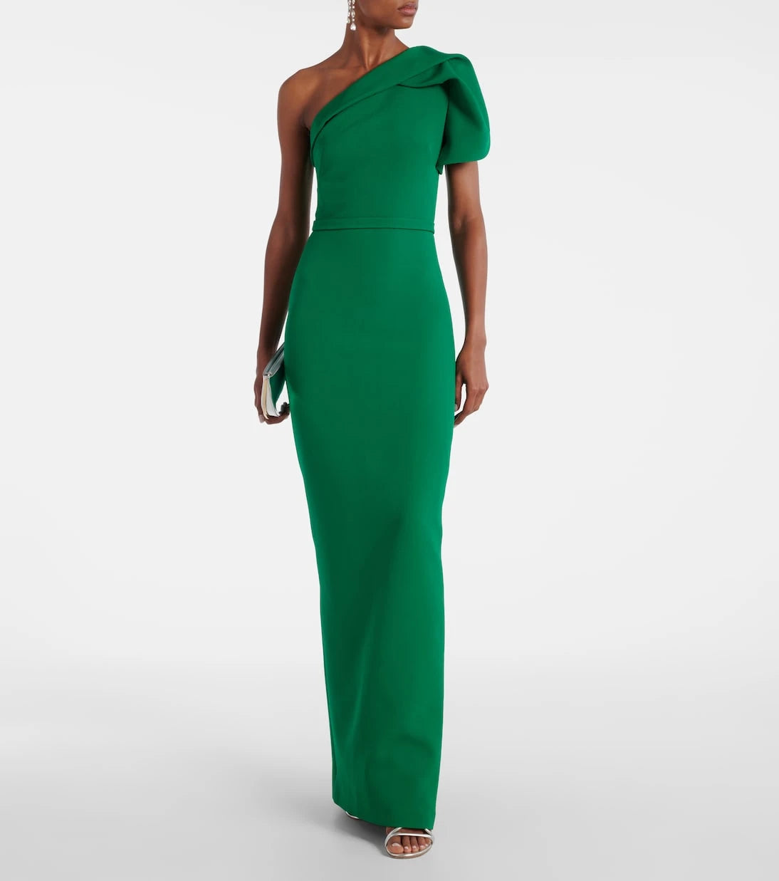 Safiyaa - One-shoulder crêpe gown