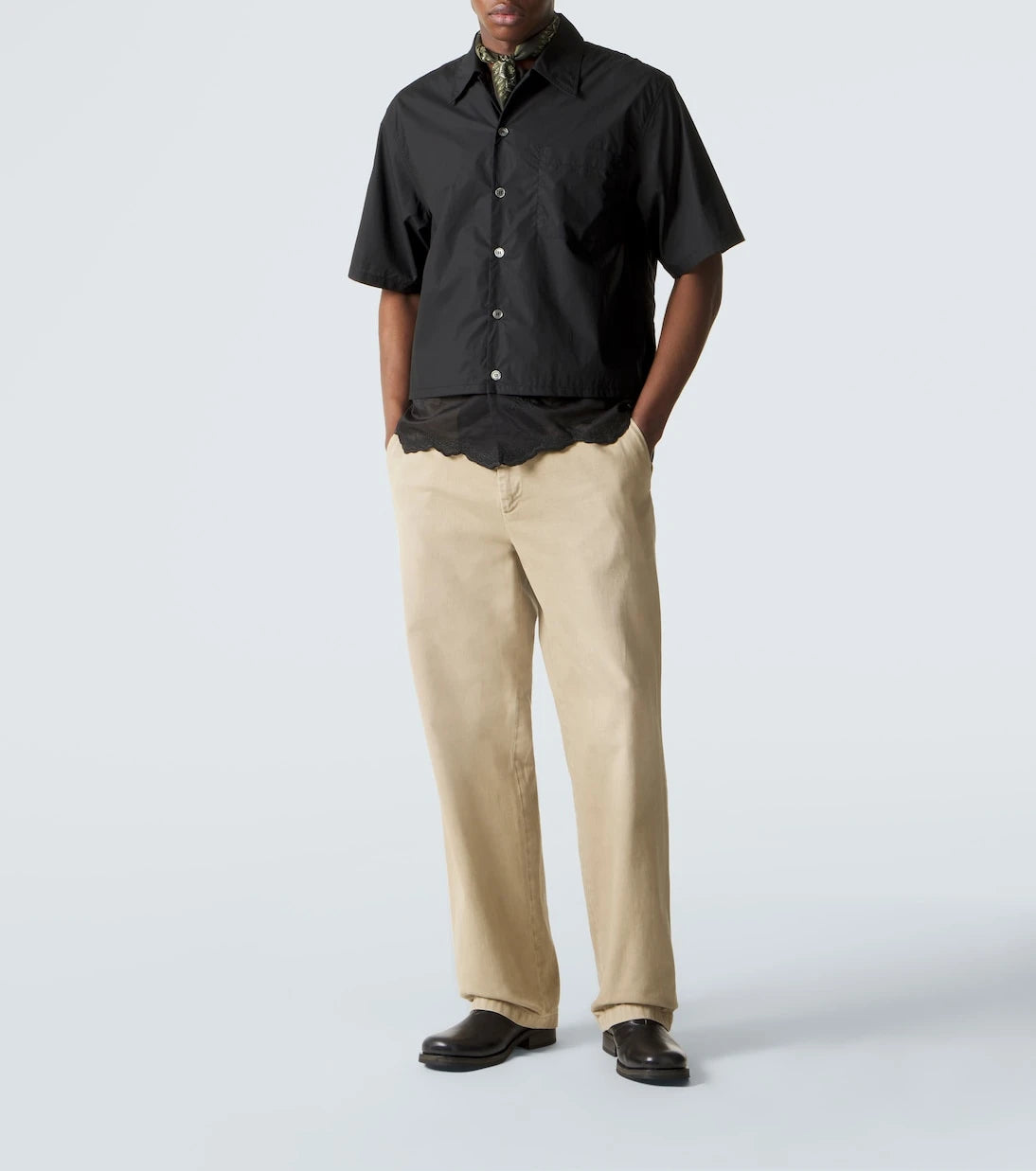 Our Legacy - Embroidered cotton poplin shirt