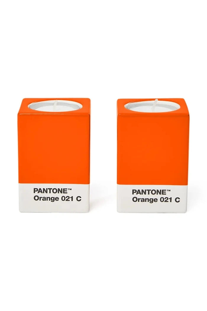 Pantone Porselen Dekoratif Şamdan Seti