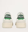 Veja Green Leather-Suede V-90 Sneakers