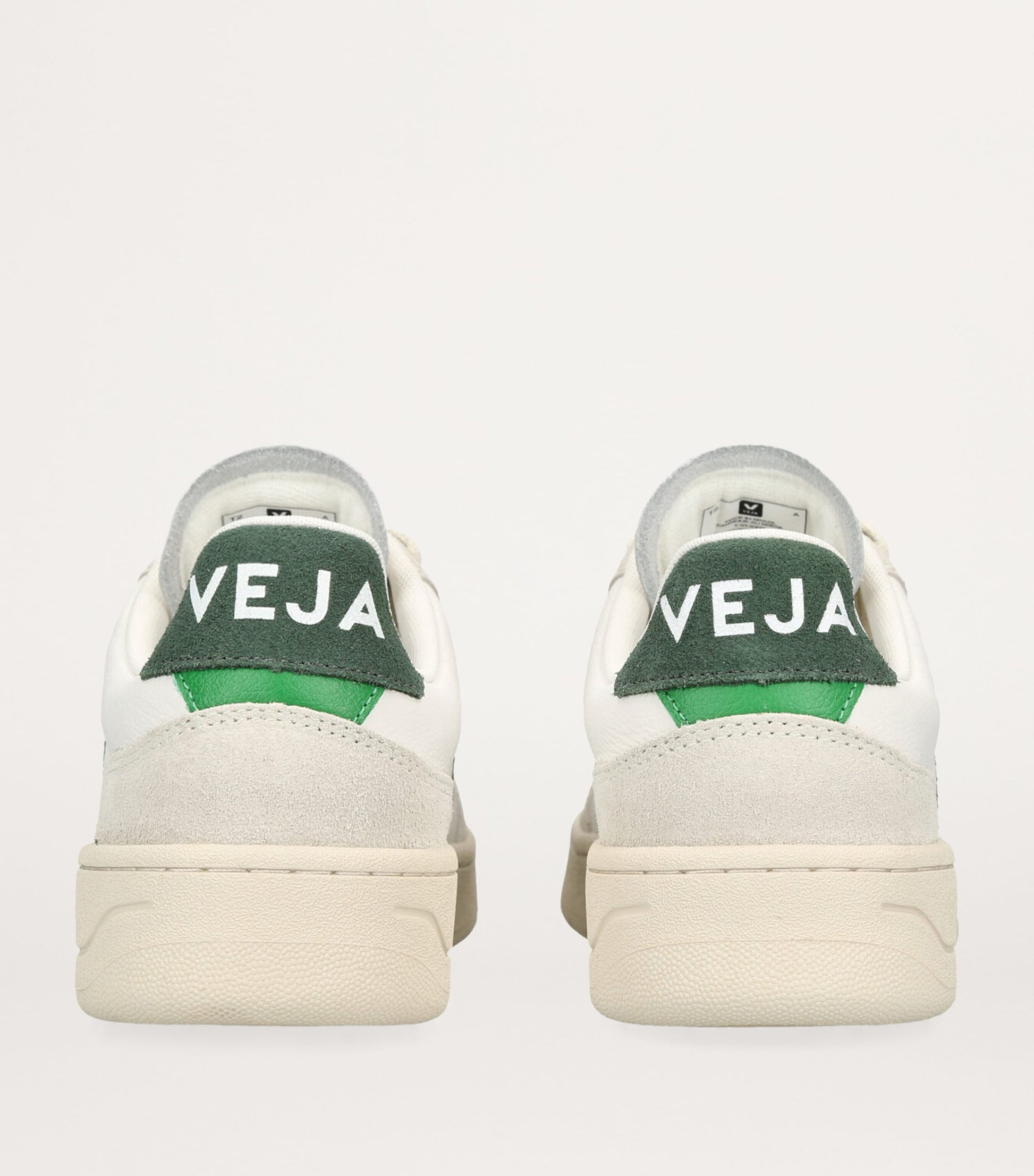 Veja Green Leather-Suede V-90 Sneakers