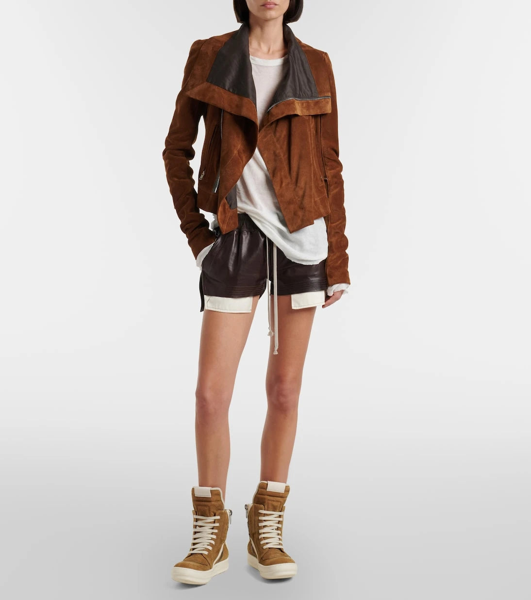 Rick Owens - Geobasket suede high-top sneakers