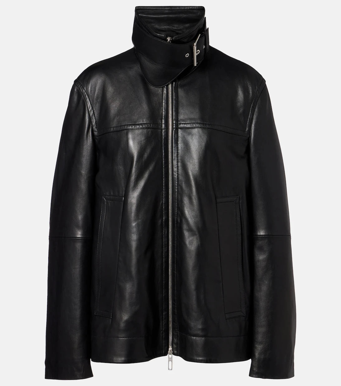 Sportmax - Oversized leather jacket