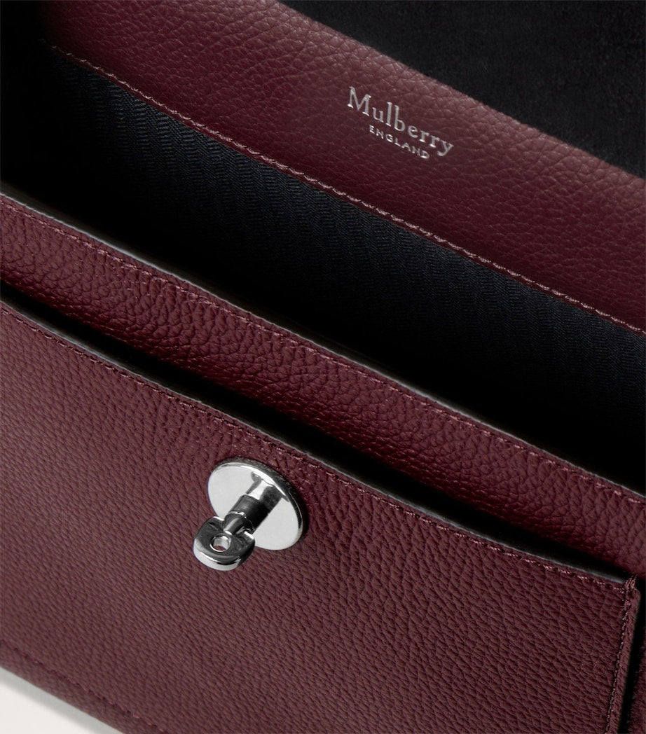 Mulberry Burgundy Leather Antony Messenger Bag