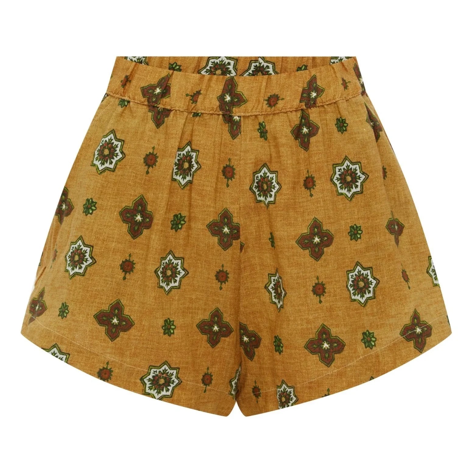 Boteh - Alhambra Linen Shorts | Ochre