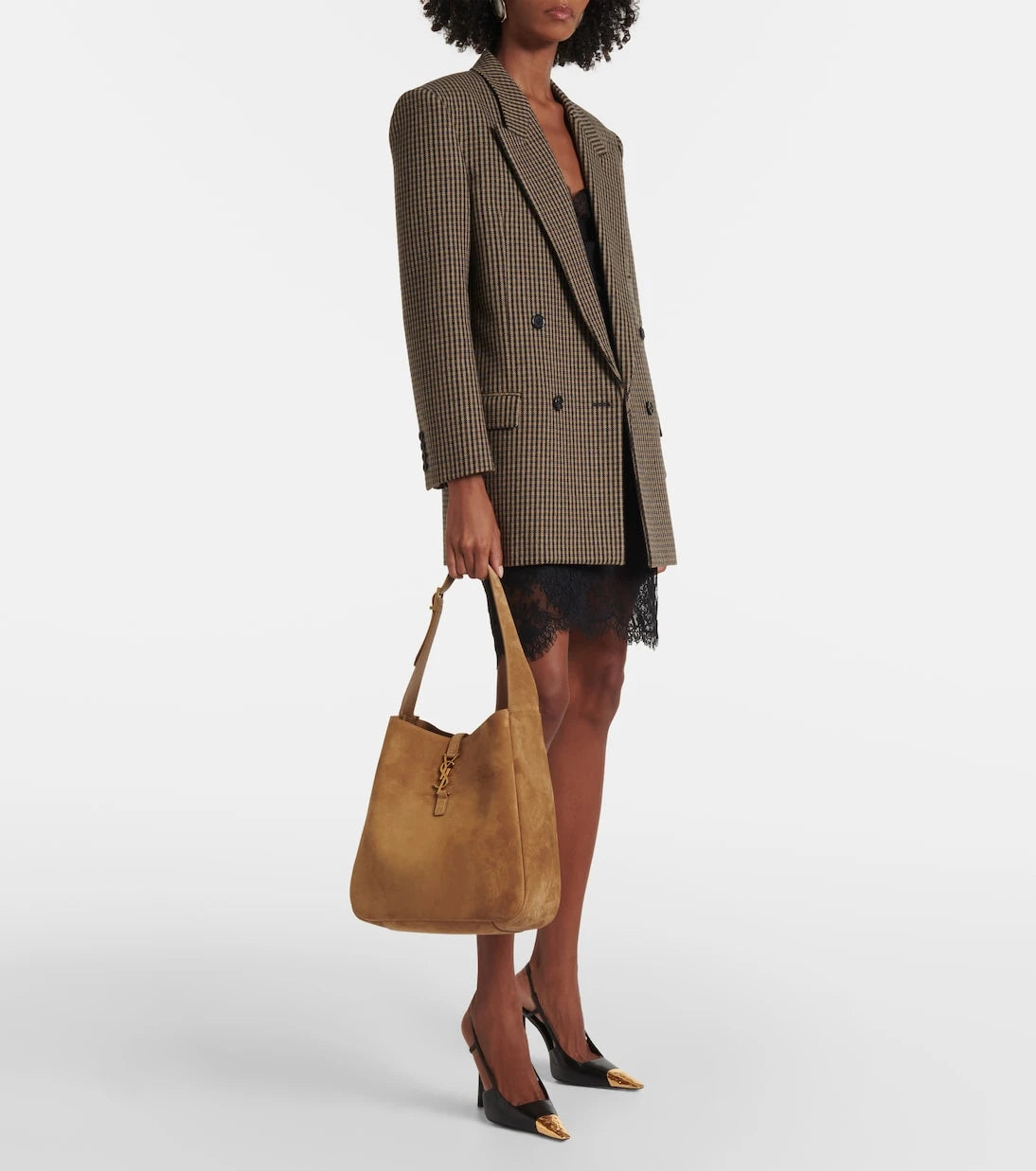 Saint Laurent - Le 5 à 7 Supple Large suede shoulder bag