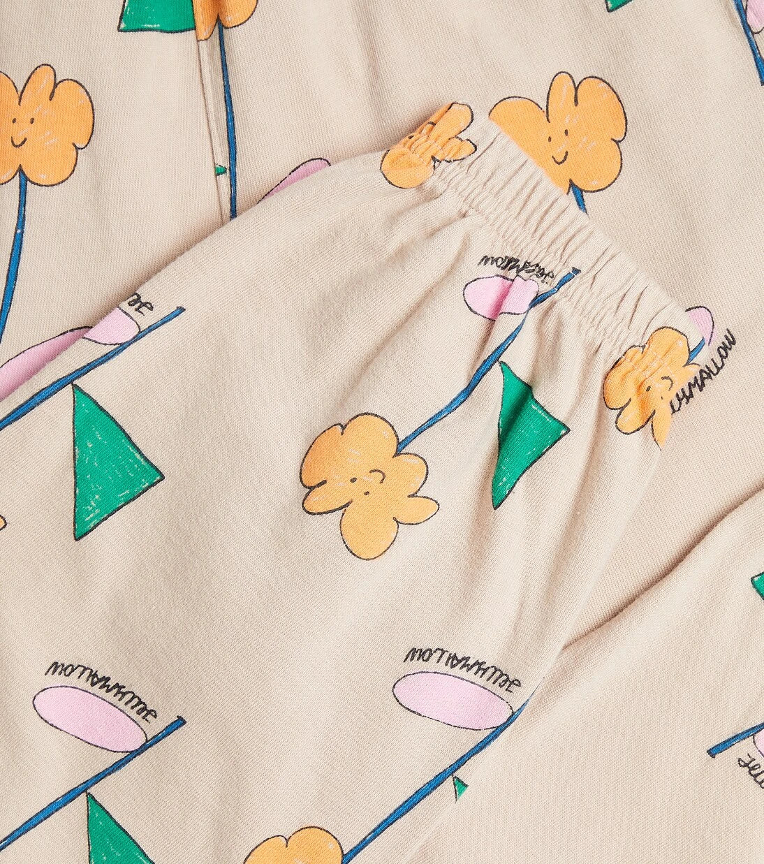 Jellymallow - Printed velour sweatpants