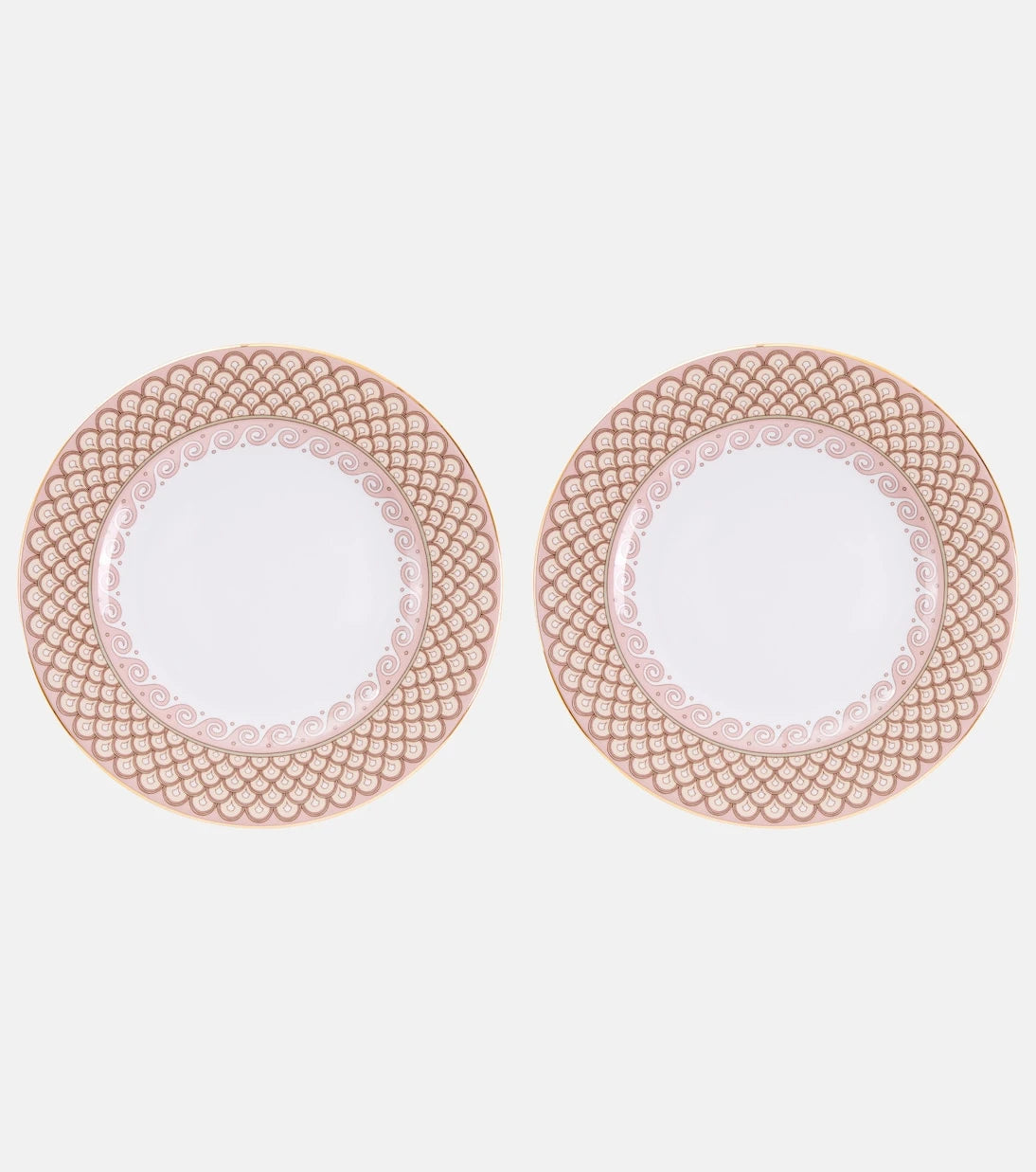 La DoubleJ - Odysseus Dusty Pink set of 2 dinner plates