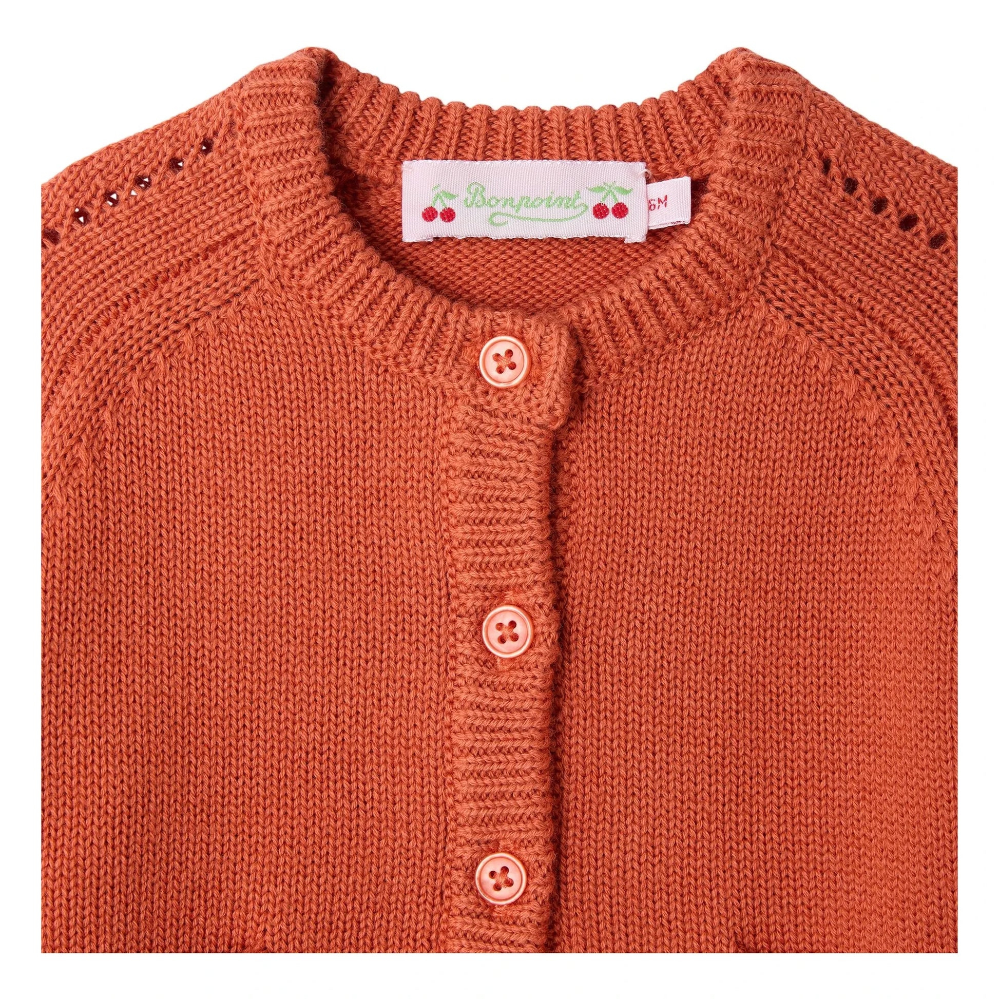 Bonpoint - Melina Wool Cardigan | Blood orange