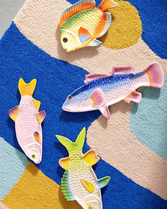 &k amsterdam fish perch 38 x 18 cm Servis Tabağı