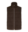 Brown Lamb Leather Gilet