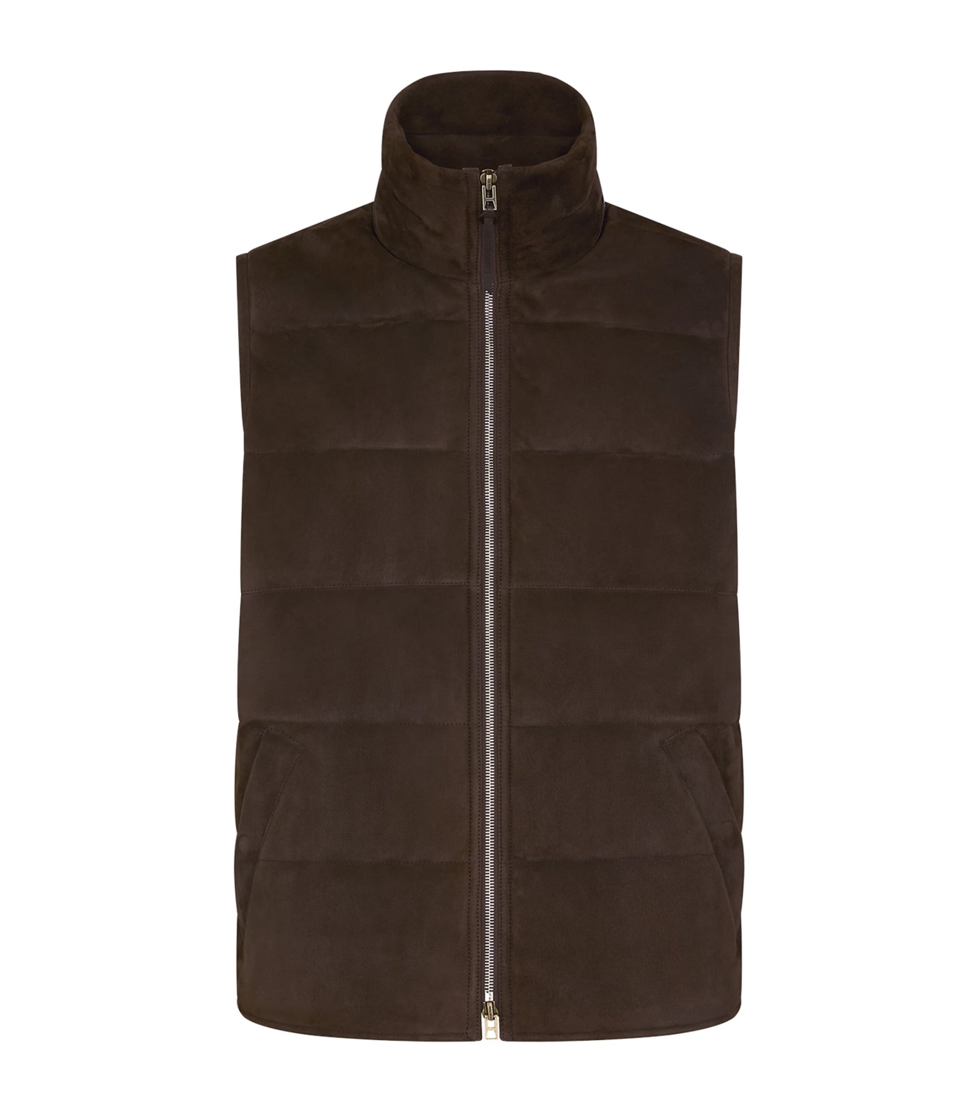 Brown Lamb Leather Gilet